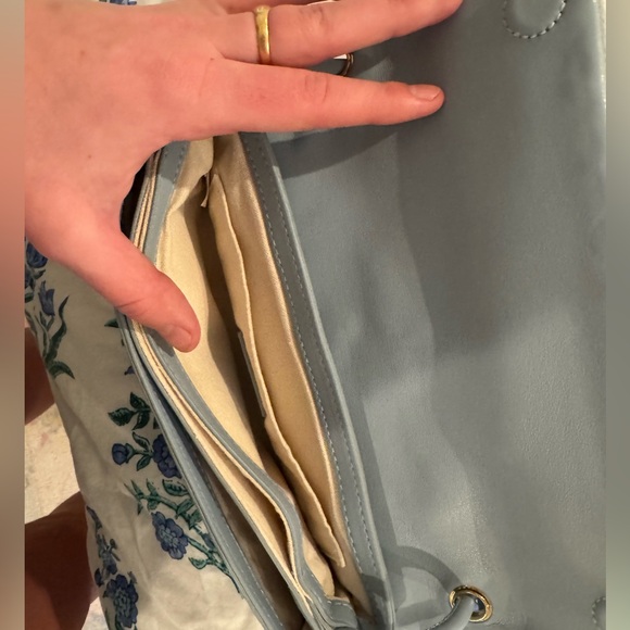 Dolce Vita ALICE SHOULDER BAG BLUE SUEDE - Picture 7 of 13